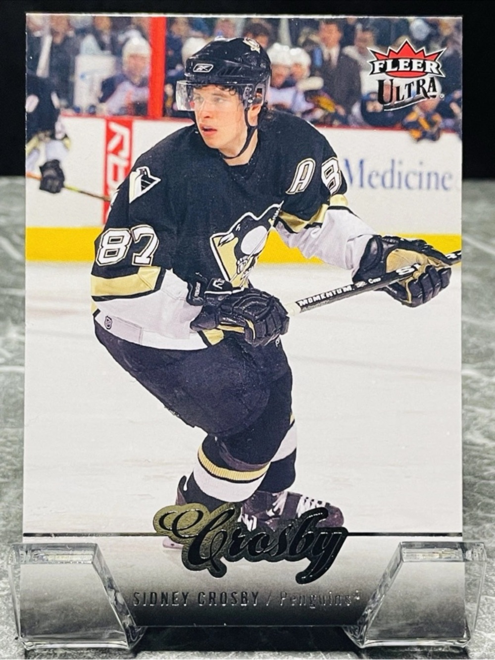 🇨🇦NOW $3🍀 Sidney Crosby 2007/08 Fleer Ultra Pittsburgh Penguins Hockey Card